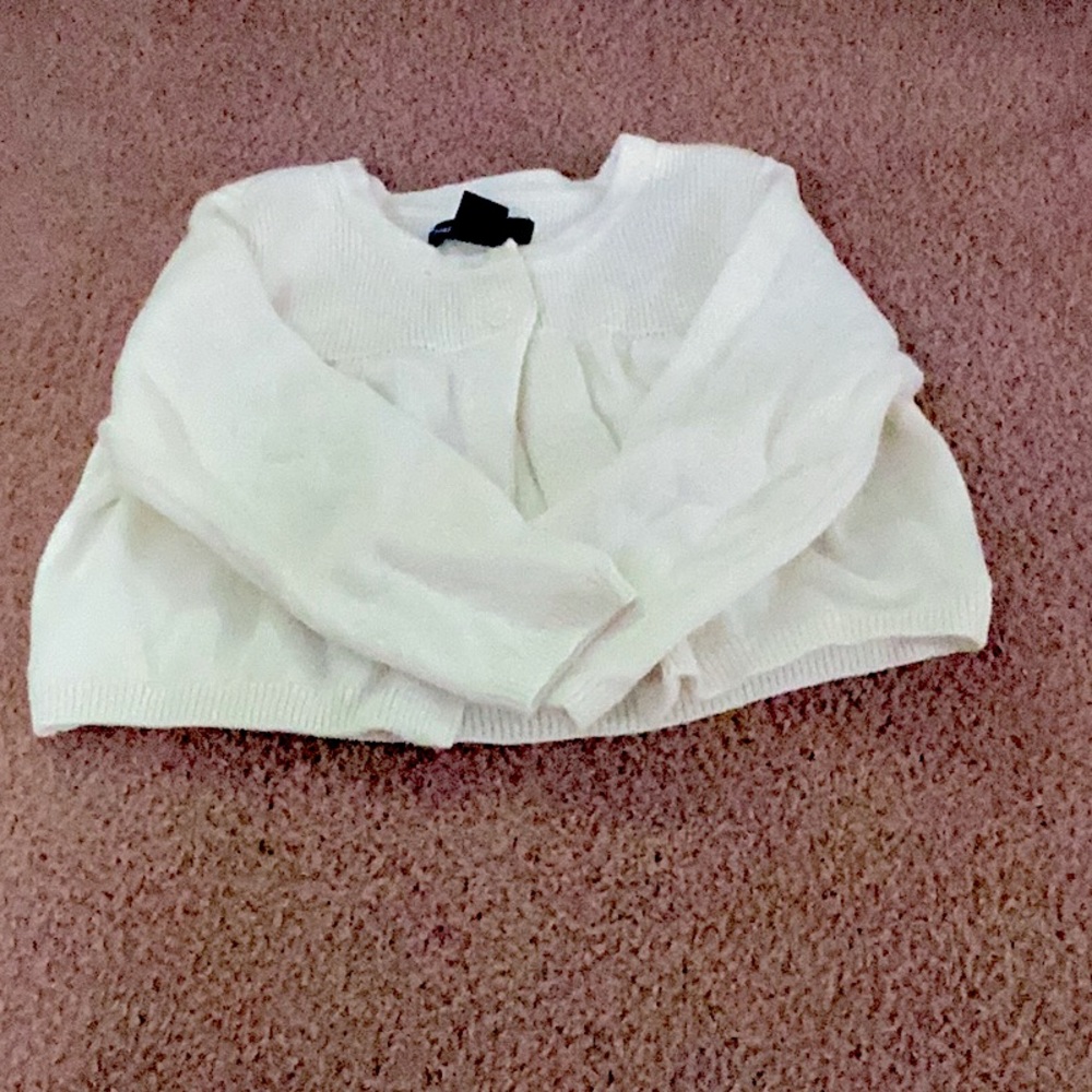 White Baby Gap Cardigan
